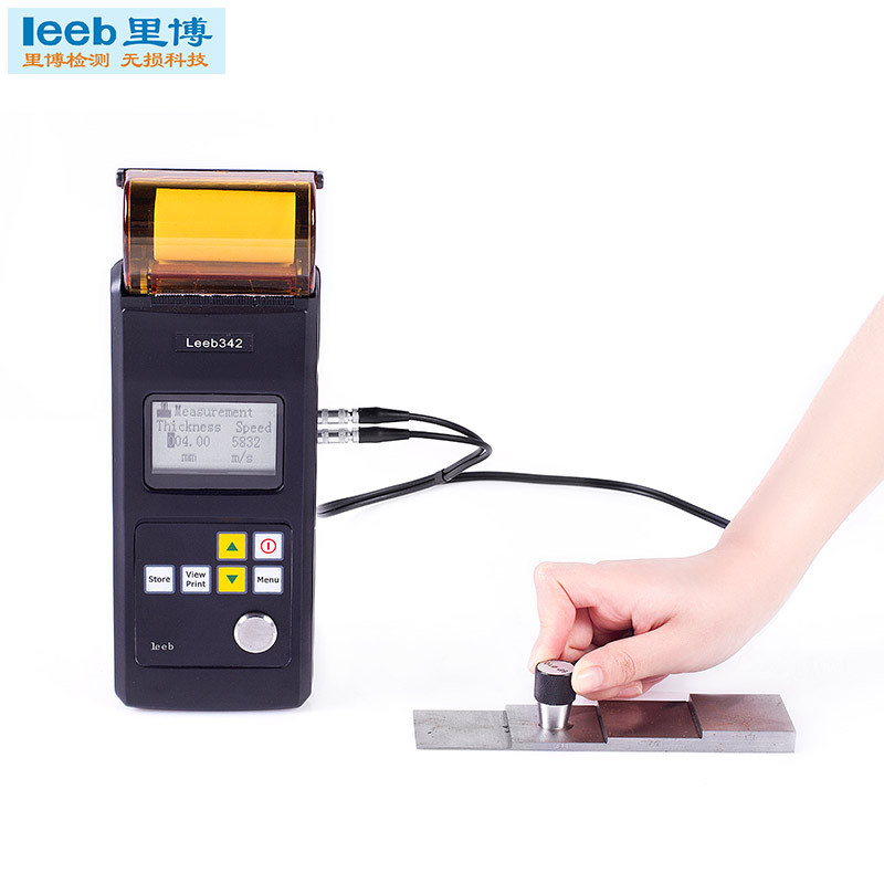 leeb342 Ultrasonic Thickness Gauge Built-in Printer 0.01mm Precision 0.75-350mm On-Site Report 1